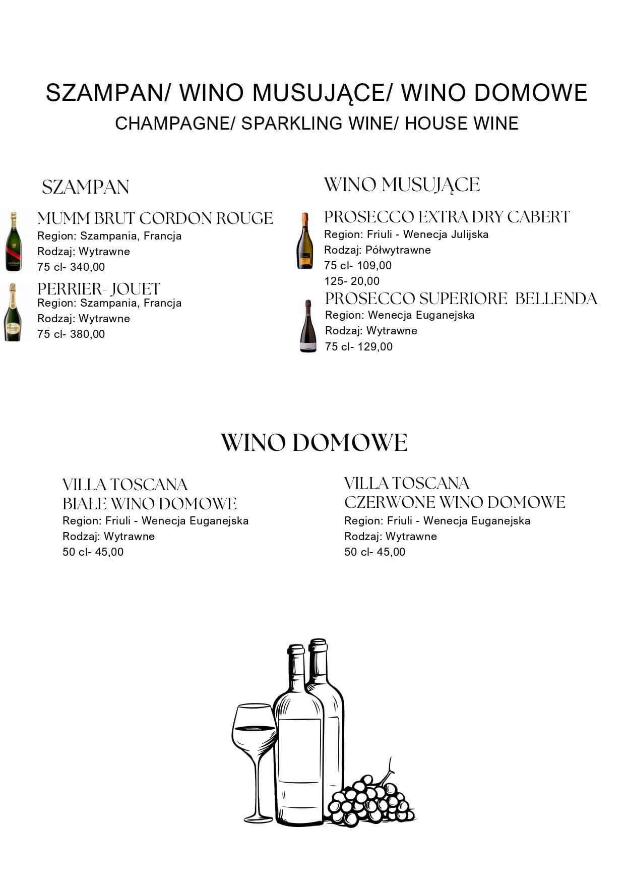 Wina musujące i wina domowe w Nowym Targu