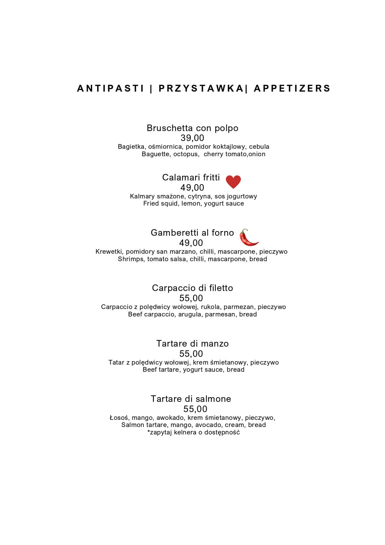 Przystawki w Nowym Targu